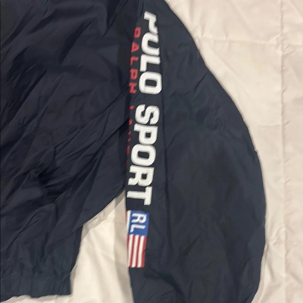 Polo Sport Black Windbreaker Jacket worn once - Picture 2 of 4